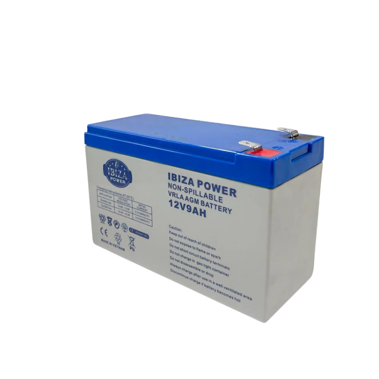 باتری یو پی اس 12 ولت 9 آمپر ساعت ایبیزا مدل IBZ 12-9 | ویژن آرا سیستم 