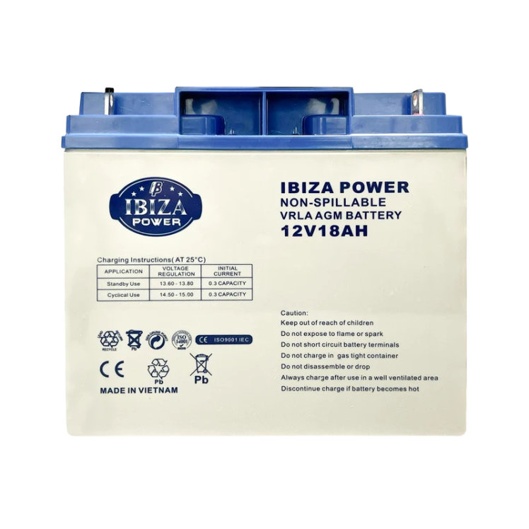 باتری یو پی اس 12 ولت 18 آمپر ساعت ایبیزا مدل IBZ 12-18 | ویژن ارا سیستم با ضمانت کالا 