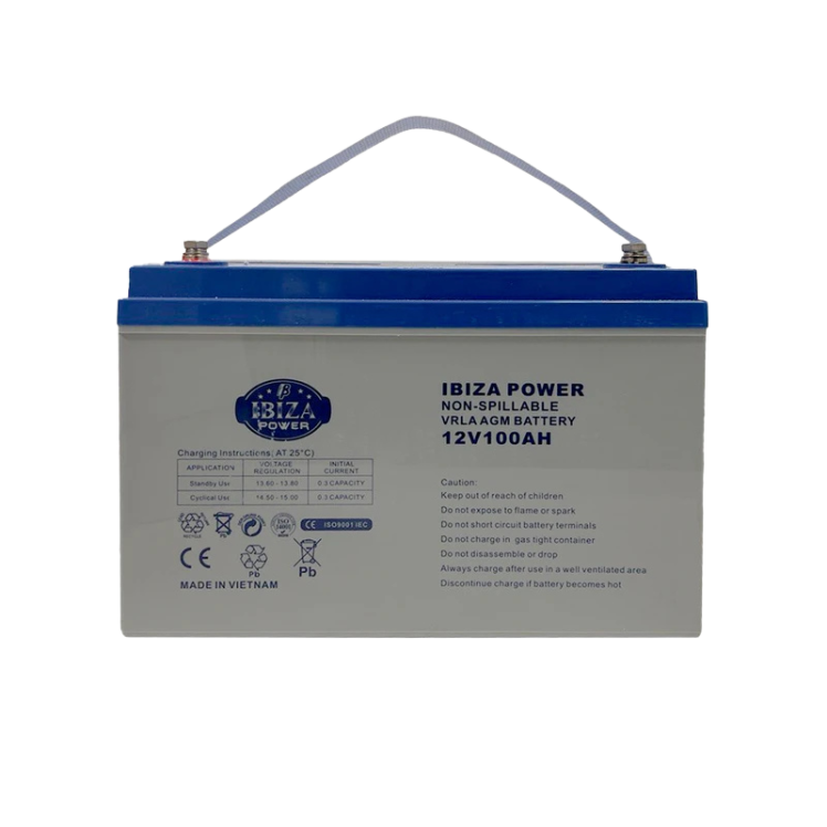 باتری یو پی اس 12 ولت 100 آمپر ساعت ایبیزا مدل IBZ 12-100 | ویژن ارا سیستم با ضمانت کالا